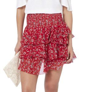 Intermix Keelan Ruffle Mini Skirt